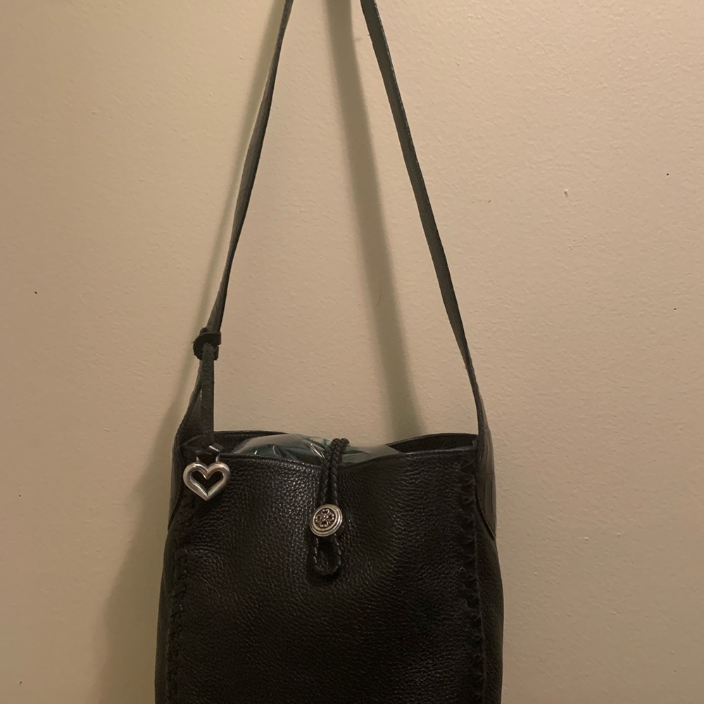 Brighton Black Leather Shoulder Bag Used